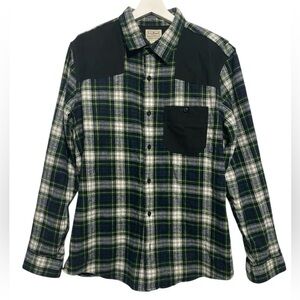 LL Bean Men's Flannel Plaid Shirt Size Medium